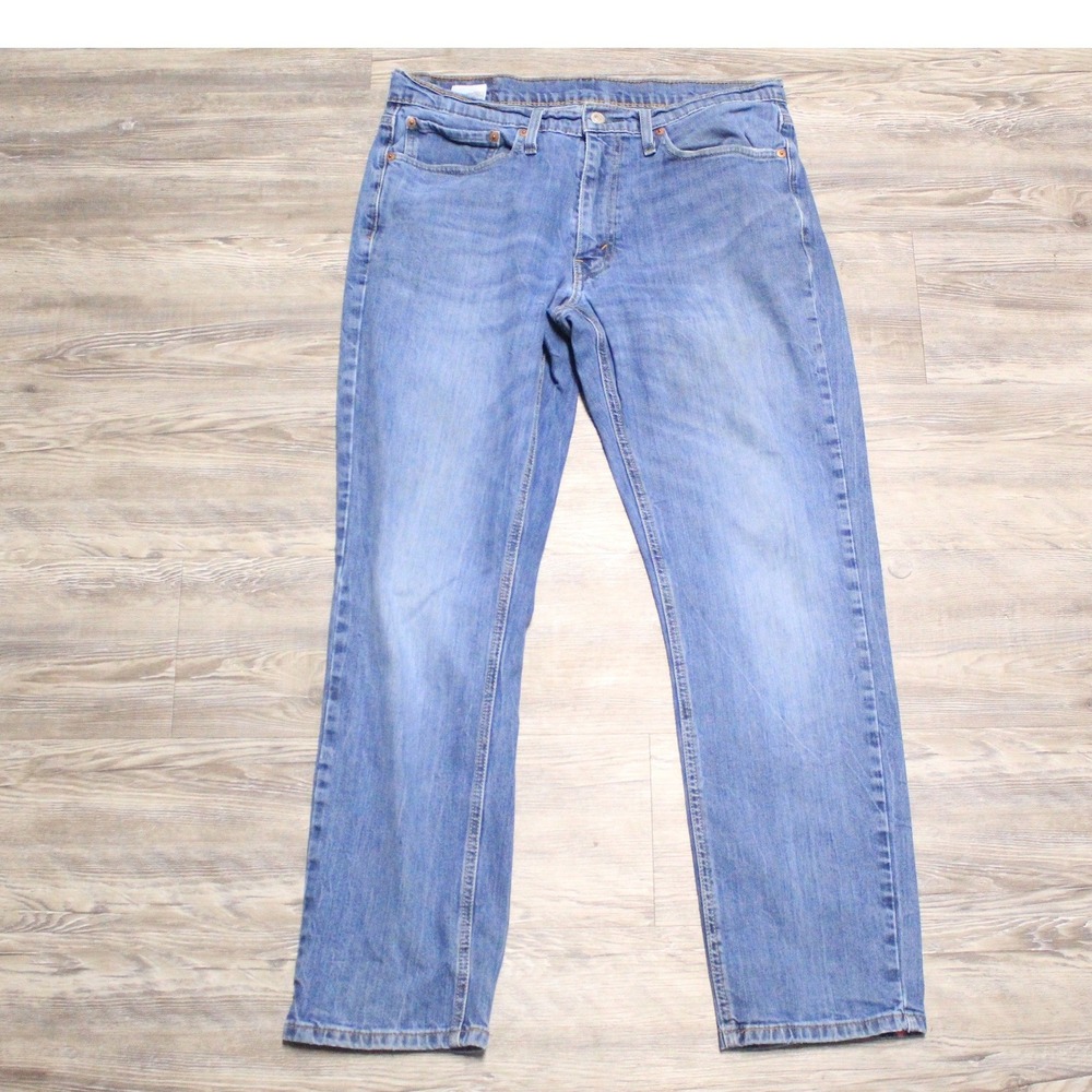 Levis 541 Jeans Athletic Taper Mens 34x32 Medium Wash Blue Denim Stretch